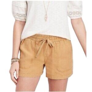 Maurices Tan Drawstring Shorts XXL Womens Camel Cotton Lyocell Elastic Waist